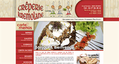 Desktop Screenshot of creperie-kremolane.com