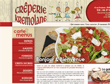 Tablet Screenshot of creperie-kremolane.com